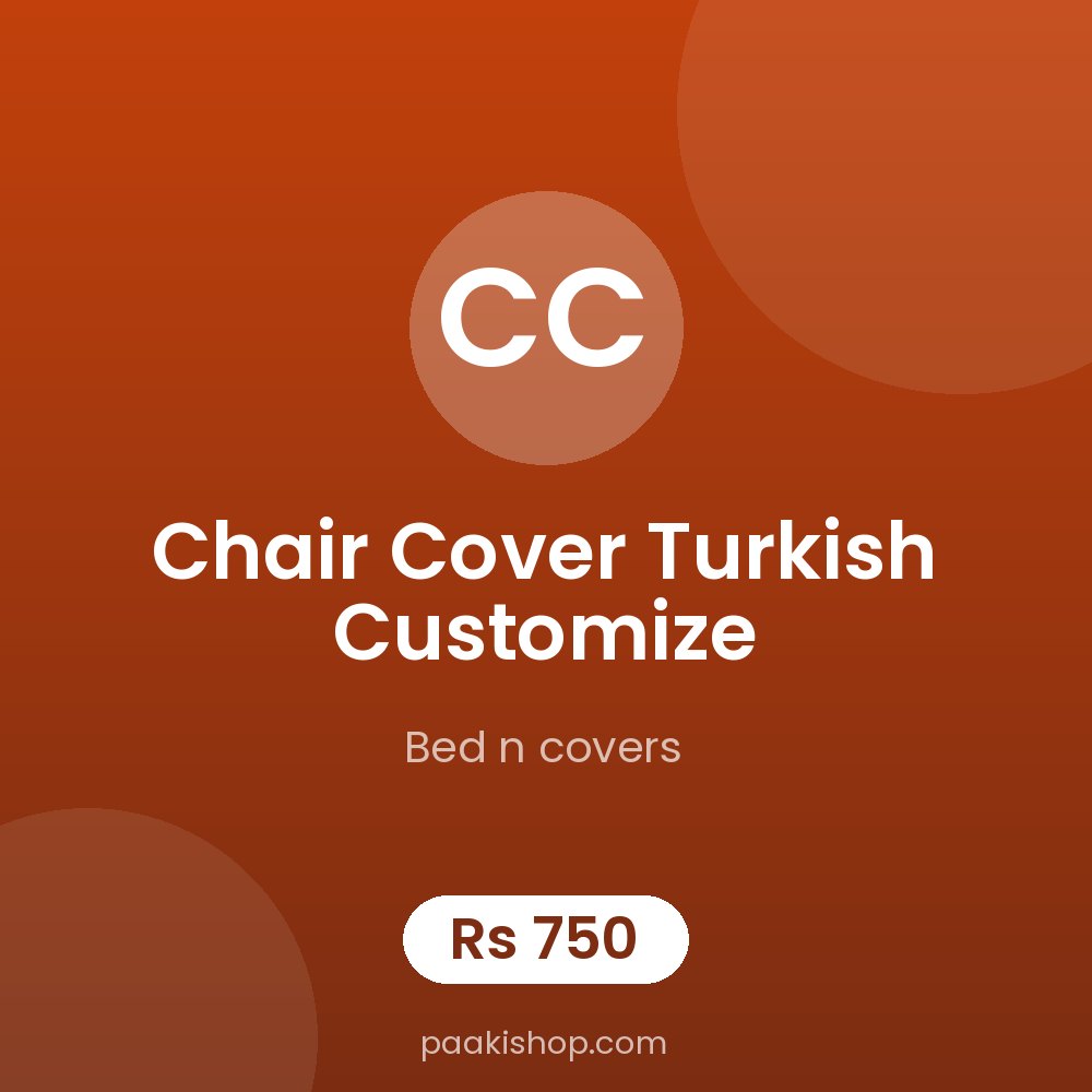 chair cover turkish customize