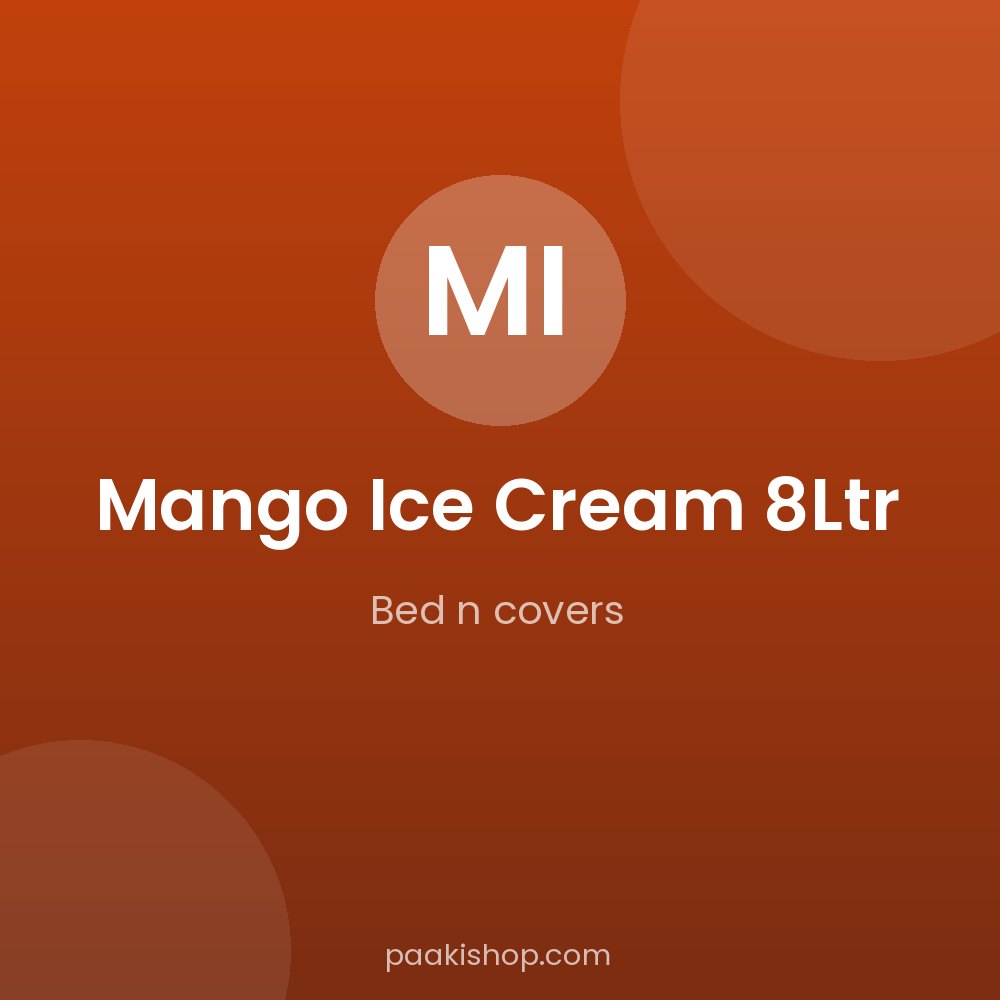 Mango Ice Cream 8Ltr