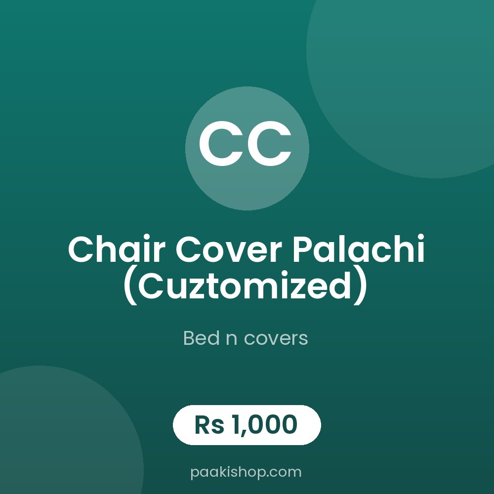 Chair cover palachi (Cuztomized)