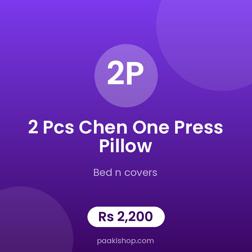 2 pcs chen one press pillow