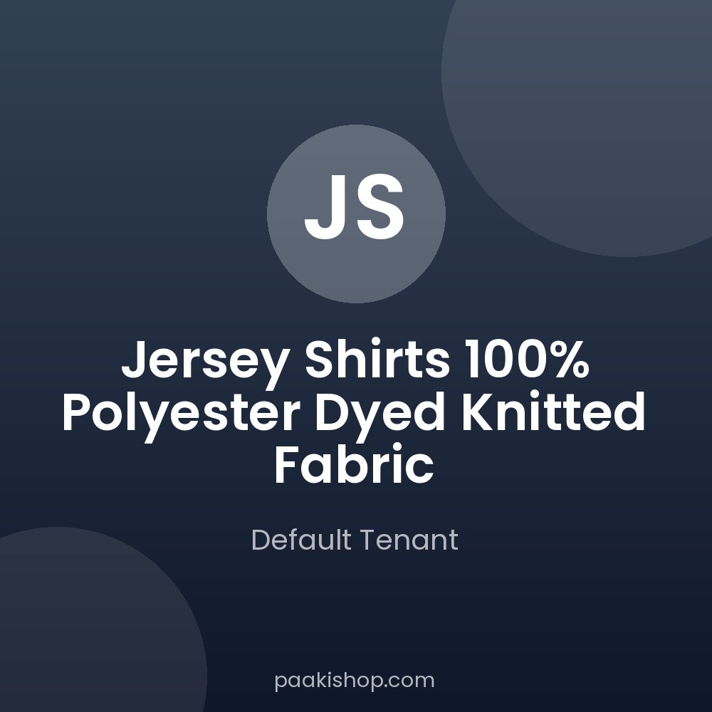 Jersey Shirts 100% Polyester Dyed Knitted Fabric