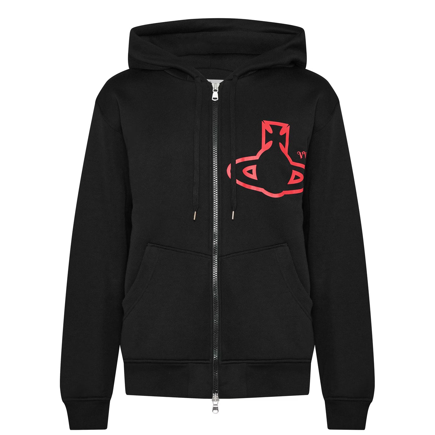 Vivienne Westwood Rugged Zip Black Hoodie – Recreated Edition