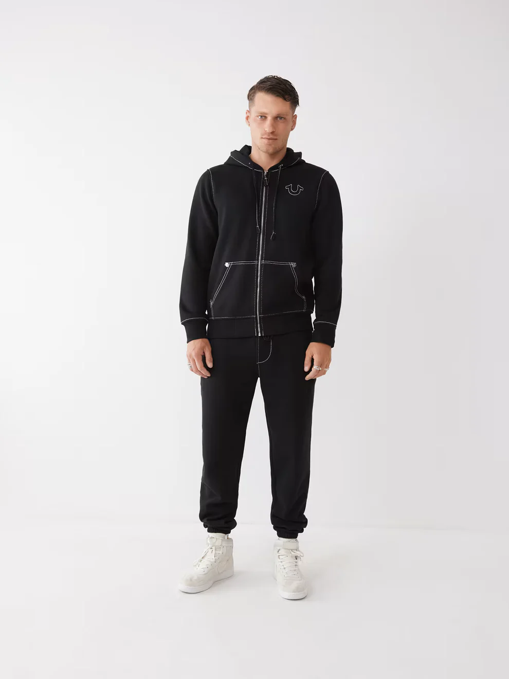 True Religion Big-T Full-Zip Hoodie – Recreated Edition